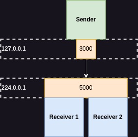 UDP multicast single port receivers